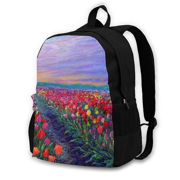 backpack lavender backpacks pattern modern polyester running teen bags