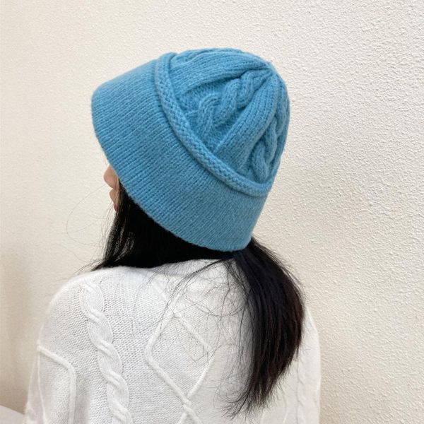 wide brim hats autumn winter women solid knit warm bucket for bonnets harajuku skullies & beanies young people students, Blue;gray
wide brim hats autumn winter women solid knit warm bucket for bonnets harajuku skullies & beanies young people students, Blue;gray