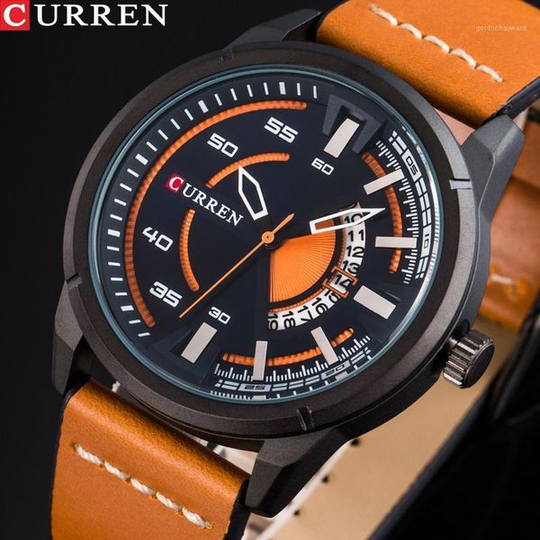 fashionable creative watch casual quartz man clock display date leather strap men wristwatch montre homme reloj hom wristwatches, Slivery;brown
fashionable creative watch casual quartz man clock display date leather strap men wristwatch montre homme reloj hom wristwatches, Slivery;brown