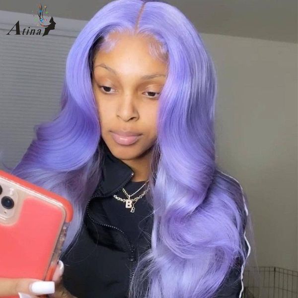 light purple lace front human hair wig body wave hd transparent wigs for black women loose water pre plucked, Black;brown
light purple lace front human hair wig body wave hd transparent wigs for black women loose water pre plucked, Black;brown