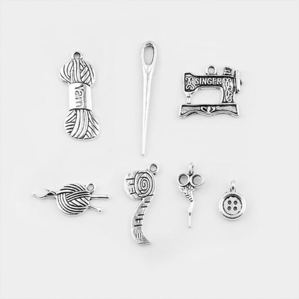 charms 16pcs/lot mixed tibetan antique silver color sewing ruller needle scissors charm pendants for jewelry making bracelet accessries, Bronze;silver
charms 16pcs/lot mixed tibetan antique silver color sewing ruller needle scissors charm pendants for jewelry making bracelet accessries, Bronze;silver