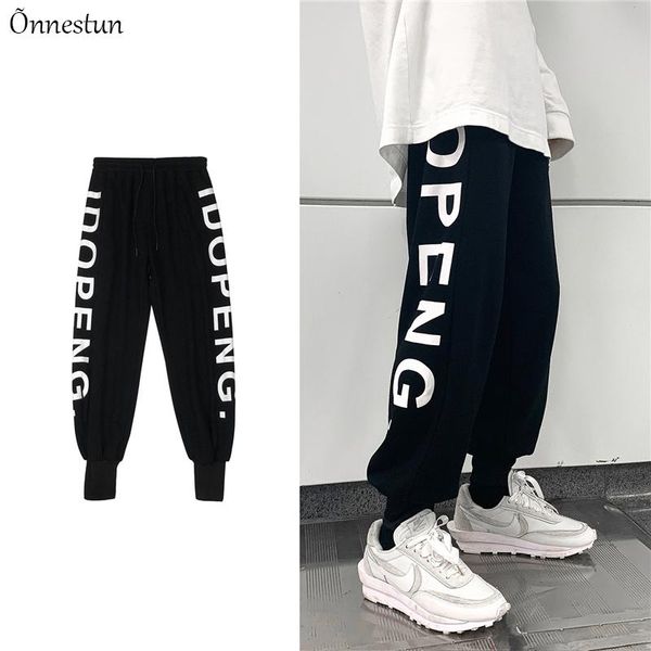 onnestun men's pants autumn winter arrivals sport hip hop jogger causal letter printing loose men streetwear, Black
onnestun men's pants autumn winter arrivals sport hip hop jogger causal letter printing loose men streetwear, Black