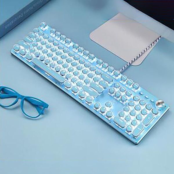keyboards mechanical keyboard retro punk typewriter style usb wired white backlit small fresh
keyboards mechanical keyboard retro punk typewriter style usb wired white backlit small fresh