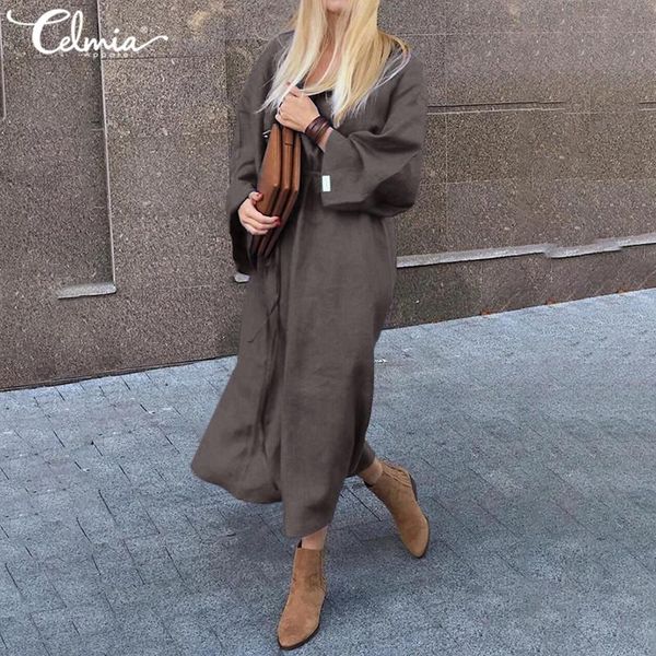 celmia casual midi dresses fashion bohemian v-neck dress womens flared sleeves linen robe belted solid loose a-line vestidos 7, Black;gray
celmia casual midi dresses fashion bohemian v-neck dress womens flared sleeves linen robe belted solid loose a-line vestidos 7, Black;gray