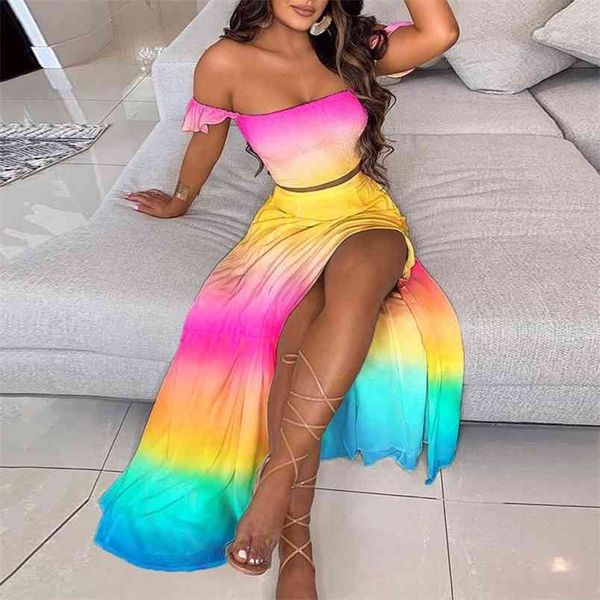 summer ladies slim bohemian print mid-length retro tube and high split skirts two piece set women oversized siut 210517, White
summer ladies slim bohemian print mid-length retro tube and high split skirts two piece set women oversized siut 210517, White