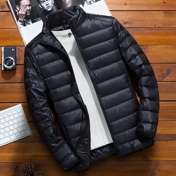 2019 autumn winter puffer duck down jacket ultra light men 90% coat waterproof parkas fashion mens collar outerwear coat, Black
2019 autumn winter puffer duck down jacket ultra light men 90% coat waterproof parkas fashion mens collar outerwear coat, Black