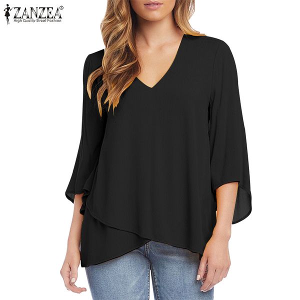 blouses women blouse 2021 summer asymmetrical shirts casual solid half sleeve v-neck ladies loose streetwears plus size 5xl, White
blouses women blouse 2021 summer asymmetrical shirts casual solid half sleeve v-neck ladies loose streetwears plus size 5xl, White