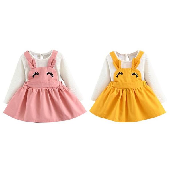 girl's dresses born baby girl dress long sleeve cartoon strap for fashion clothes autumn princess dresse, Red;yellow
girl's dresses born baby girl dress long sleeve cartoon strap for fashion clothes autumn princess dresse, Red;yellow
