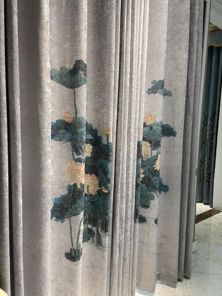single flower chenille digital printing lotus blackout curtains chinese for living room bedroom curtain & drapes
single flower chenille digital printing lotus blackout curtains chinese for living room bedroom curtain & drapes
