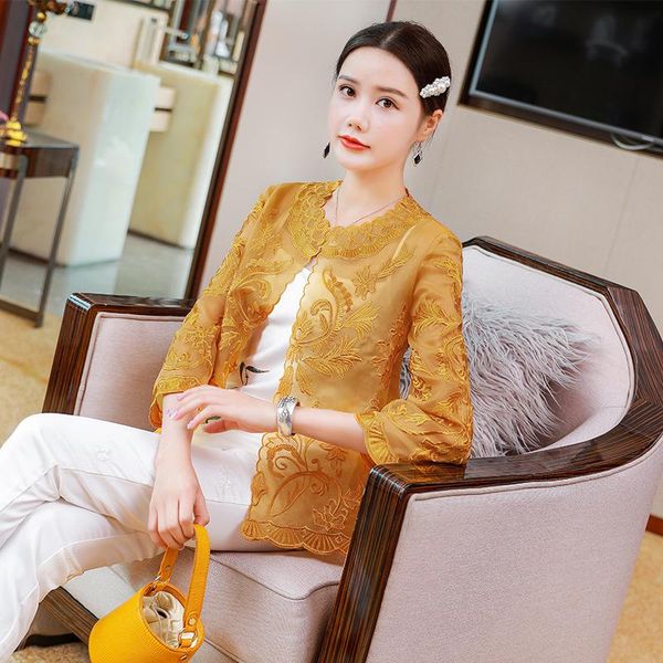 women's jackets slim chinese style retro embroidery sun protection coat s-2xl, Black;brown
women's jackets slim chinese style retro embroidery sun protection coat s-2xl, Black;brown