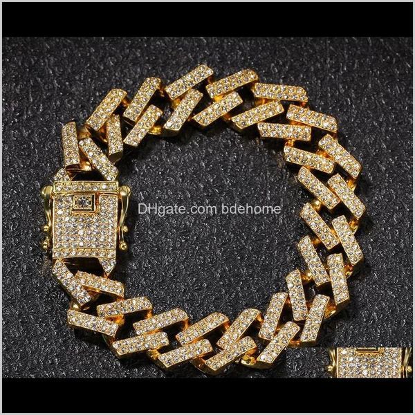 tennis drop delivery 2021 personality 8inch 15mm hip hop/punk mens bracelets bling iced out cubic zircon miami curb cuban link chain bracele, Golden;silver
tennis drop delivery 2021 personality 8inch 15mm hip hop/punk mens bracelets bling iced out cubic zircon miami curb cuban link chain bracele, Golden;silver