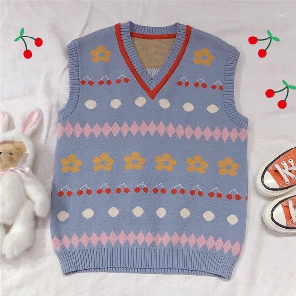 women's sweaters 2021 sleeveless knitted sweater waistcoat teen girls student literary autumn vintag vest cute small fresh v-neck loos, White;black
women's sweaters 2021 sleeveless knitted sweater waistcoat teen girls student literary autumn vintag vest cute small fresh v-neck loos, White;black