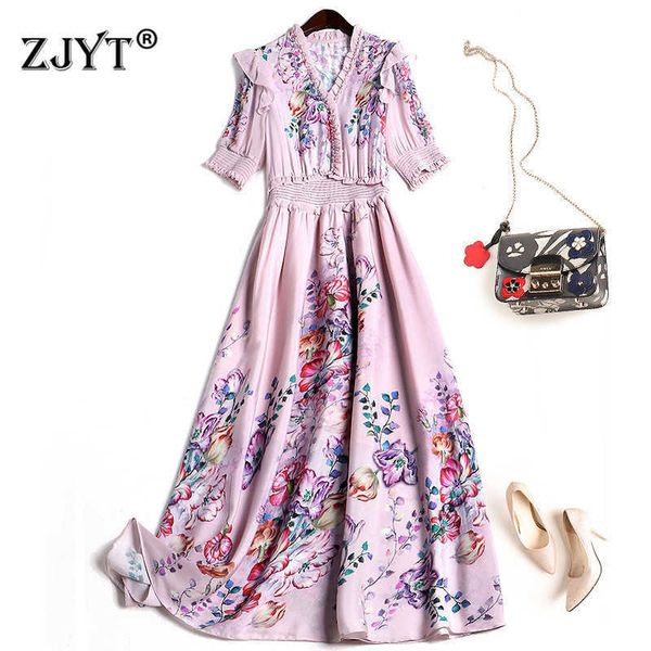 elegant summer stylish beading v neck floral print woman dress chiffon elastic waist party beach robe femme long holiday vestido 210601, Black;gray
elegant summer stylish beading v neck floral print woman dress chiffon elastic waist party beach robe femme long holiday vestido 210601, Black;gray