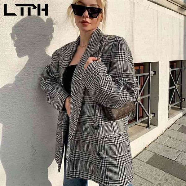ltph vintage houndstooth women blazer mid-length casual pockets blazers jackets long sleeve thick lady suit coat winter 210423, White;black
ltph vintage houndstooth women blazer mid-length casual pockets blazers jackets long sleeve thick lady suit coat winter 210423, White;black