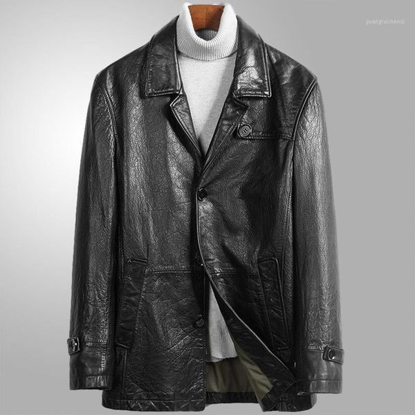 men's leather & faux genuine jacket motorcycle cowhide jackets men autumn winter sheepskin coat, Black
men's leather & faux genuine jacket motorcycle cowhide jackets men autumn winter sheepskin coat, Black