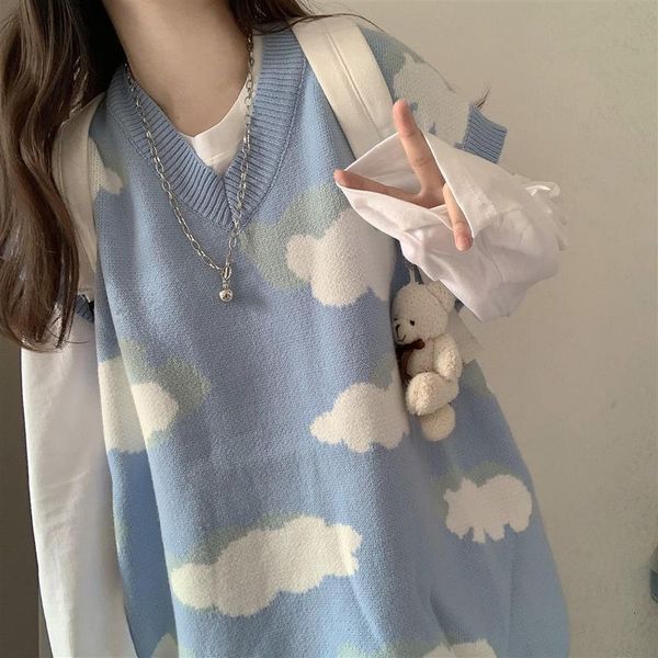 women's vests female students autumn knit sweater long-sleeved woollen vest jacket winter new korean v-neck loose hedging lazy wft, Black;white
women's vests female students autumn knit sweater long-sleeved woollen vest jacket winter new korean v-neck loose hedging lazy wft, Black;white