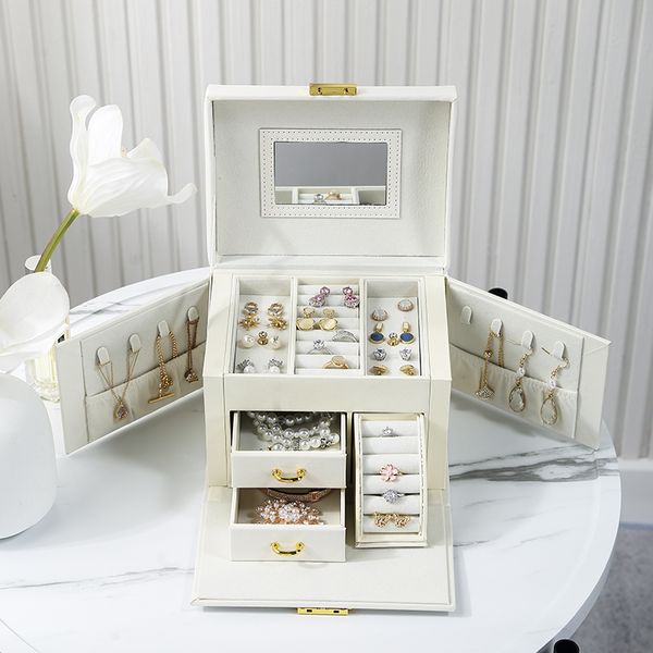 Casegrace arge Der Jeweery Boxes PU eather Jewery Box Organizer Vevet Earring Ring Neckace Jewery Storage Case Casket
Casegrace arge Der Jeweery Boxes PU eather Jewery Box Organizer Vevet Earring Ring Neckace Jewery Storage Case Casket