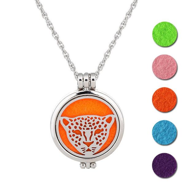 10pcs leopard head vintage perfume essential oils diffuser necklace locket pendant necklaces, Silver
10pcs leopard head vintage perfume essential oils diffuser necklace locket pendant necklaces, Silver