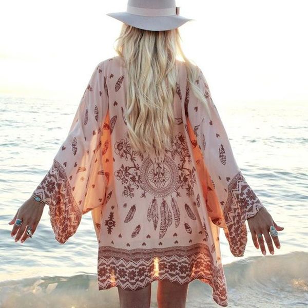 women's swimwear vintage print bikini beach cover-ups female gossamer kaftan swimsuit 2021 fashion dress women chiffon kimono, White;black
women's swimwear vintage print bikini beach cover-ups female gossamer kaftan swimsuit 2021 fashion dress women chiffon kimono, White;black