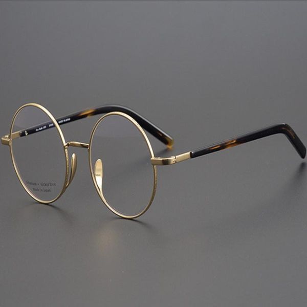 fashion sunglasses frames japanese handmade pure titanium round eyewear frame vintage women optical eyeglasses prescription myopia computer, Black
fashion sunglasses frames japanese handmade pure titanium round eyewear frame vintage women optical eyeglasses prescription myopia computer, Black