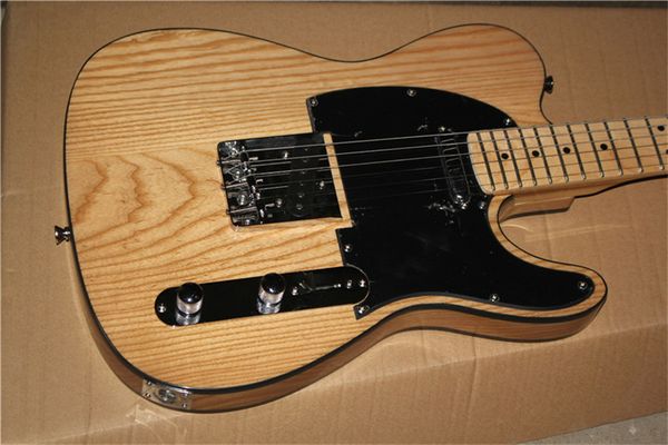 heavy elm wood body tele guitar black bingding natural glossy finish product
heavy elm wood body tele guitar black bingding natural glossy finish product