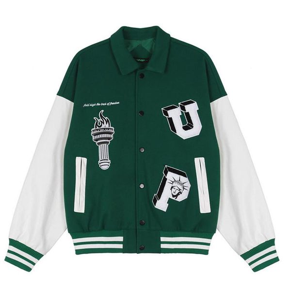 men's jackets letter p varsity college jacket coat men hip hop streetwear patchwork oversized harajuku baseball bomber retro fashion, Black;brown
men's jackets letter p varsity college jacket coat men hip hop streetwear patchwork oversized harajuku baseball bomber retro fashion, Black;brown