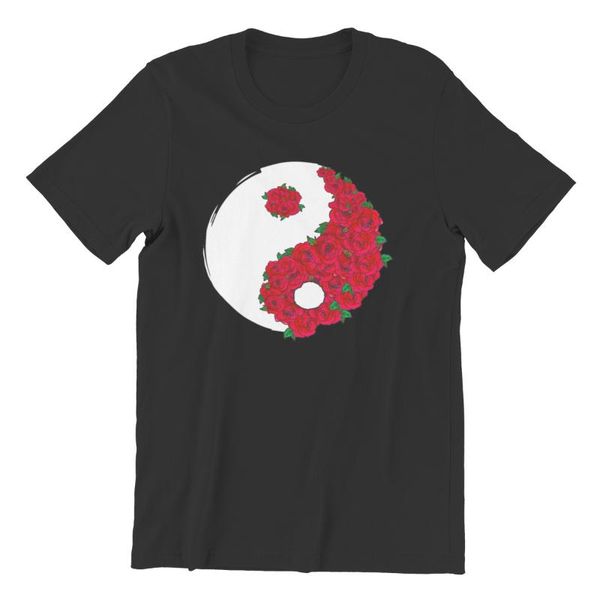 men's t-shirts yin and yang roses china style oversized design emo mens clothes 134923, White;black
men's t-shirts yin and yang roses china style oversized design emo mens clothes 134923, White;black