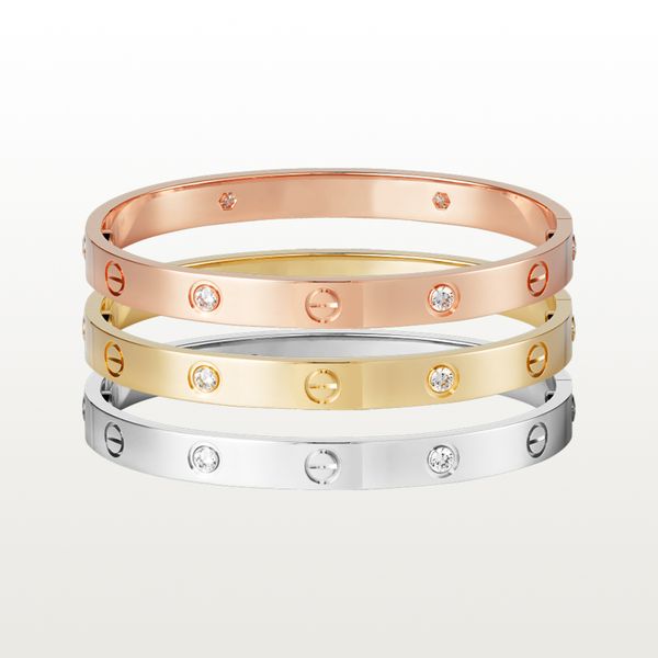love screw bracelet designer bracelets 4 diamonds bangle luxury jewelry accessories titanium steel alloy gold-plated never fade not allergic, Black
love screw bracelet designer bracelets 4 diamonds bangle luxury jewelry accessories titanium steel alloy gold-plated never fade not allergic, Black