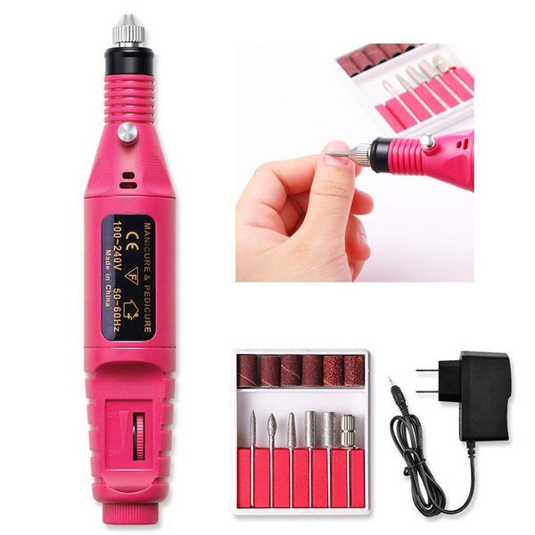 nail drill & accessories 1 set 6 bits art file uv gel remove sanding buffer pedicure electric machine drills professional tools kit
nail drill & accessories 1 set 6 bits art file uv gel remove sanding buffer pedicure electric machine drills professional tools kit