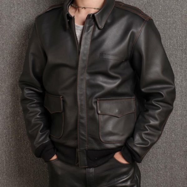 men's leather & faux 2021 genuine cow jacket men spring autumn mens vintage short cowhide coat real jackets, Black
men's leather & faux 2021 genuine cow jacket men spring autumn mens vintage short cowhide coat real jackets, Black
