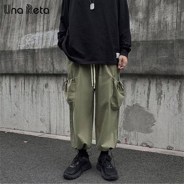 una reta man pants autumn streetwear hip hop loose men elastic waist casual large pocket drawstring design harem men's, Black
una reta man pants autumn streetwear hip hop loose men elastic waist casual large pocket drawstring design harem men's, Black