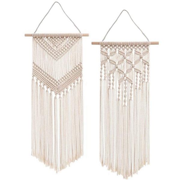 tapestries 2 pcs macrame wall hanging decor woven art tapestry boho chic home decoration for apartment bedroom nursery gallery
tapestries 2 pcs macrame wall hanging decor woven art tapestry boho chic home decoration for apartment bedroom nursery gallery