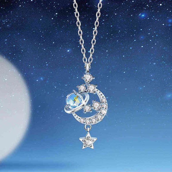 925 sterling silver moonstone planet star charm pendent necklace for women girls party wedding jewelry choker dz305
925 sterling silver moonstone planet star charm pendent necklace for women girls party wedding jewelry choker dz305