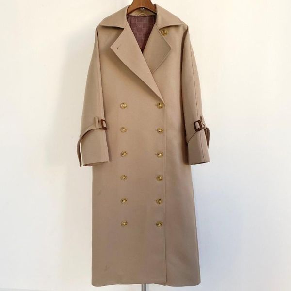women's trench coats wind coat winter season oversize pisatrenc* x-long turn-down collar, Tan;black 
women's trench coats wind coat winter season oversize pisatrenc* x-long turn-down collar, Tan;black