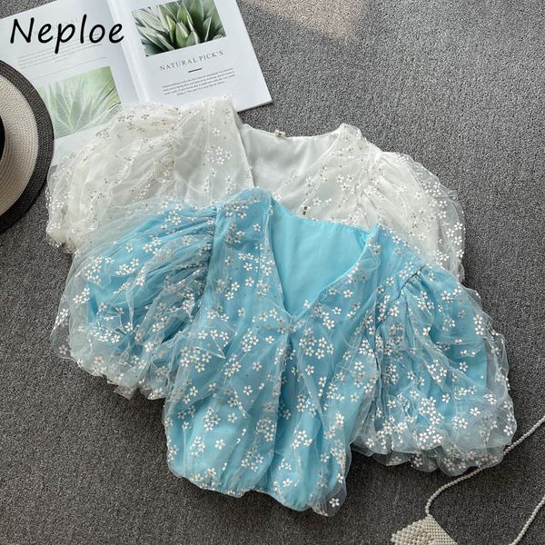 neploe elegant lace hook flower ol slim blouse women v neck short sleeve pullover blusas summer shirt feminino 210510, White
neploe elegant lace hook flower ol slim blouse women v neck short sleeve pullover blusas summer shirt feminino 210510, White