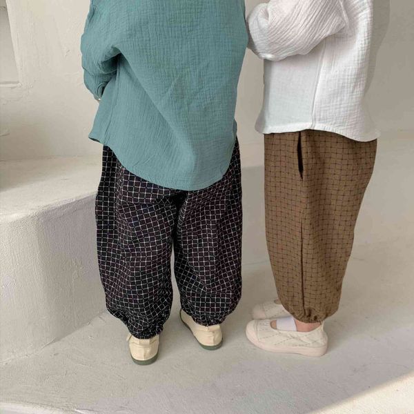 spring casual plaid harem pants for children cotton all-match loose trousers 2-6y 210508, Blue
spring casual plaid harem pants for children cotton all-match loose trousers 2-6y 210508, Blue