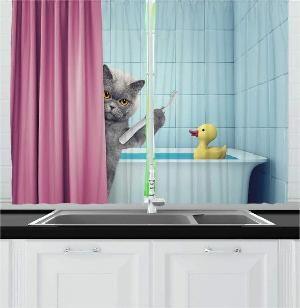 curtain & drapes multicolor funny kitchen curtains image cat holding toothbrush at bathroom toy rubber duck bathtub for cafe decor
curtain & drapes multicolor funny kitchen curtains image cat holding toothbrush at bathroom toy rubber duck bathtub for cafe decor