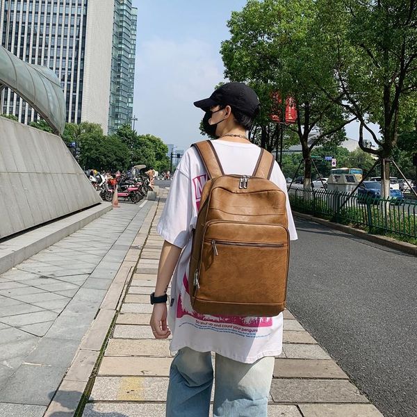 backpack for man pu leather bagpack portfolio to school mochilas casual large schoolbag teenagers boys big fashion rucksack
backpack for man pu leather bagpack portfolio to school mochilas casual large schoolbag teenagers boys big fashion rucksack