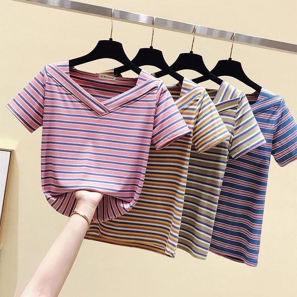 to film the summer 2021 han edition cultivate morality show thin stripe t-shirt with short sleeves jacket female women's, White
to film the summer 2021 han edition cultivate morality show thin stripe t-shirt with short sleeves jacket female women's, White