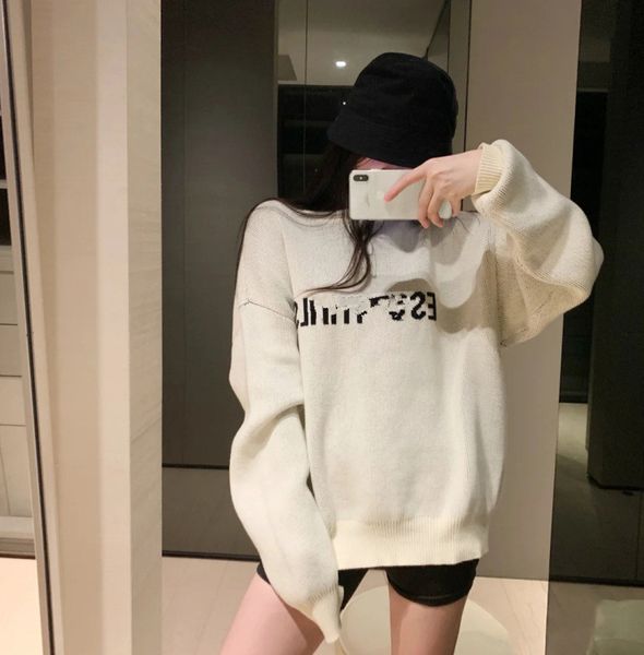lazy wind double thread chest letter round neck loose thin in autumn and winter leisure long sleeve sweater for lovers, White
lazy wind double thread chest letter round neck loose thin in autumn and winter leisure long sleeve sweater for lovers, White