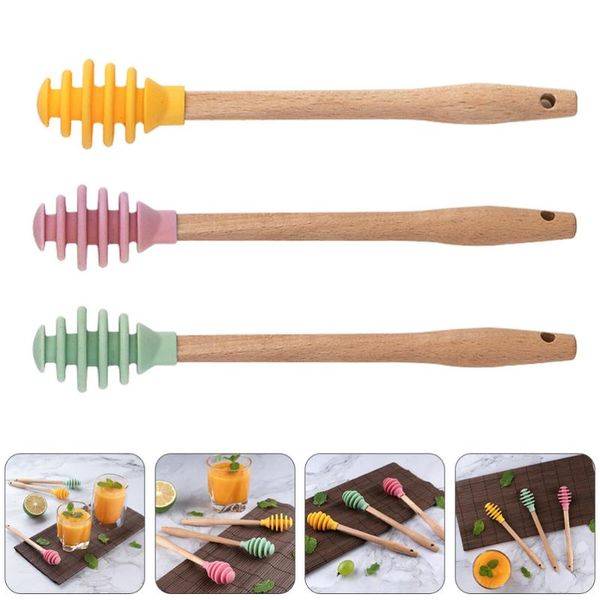 set 3pcs silicone honey dippers stirrings sticks (assorted color) tiny spoon dipper mini spoons
set 3pcs silicone honey dippers stirrings sticks (assorted color) tiny spoon dipper mini spoons