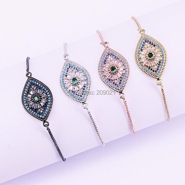 link, chain 10pcs micro pave cubic zirconia crystal charm link bracelet fashion eye bracelets for men women jewelry, Black
link, chain 10pcs micro pave cubic zirconia crystal charm link bracelet fashion eye bracelets for men women jewelry, Black