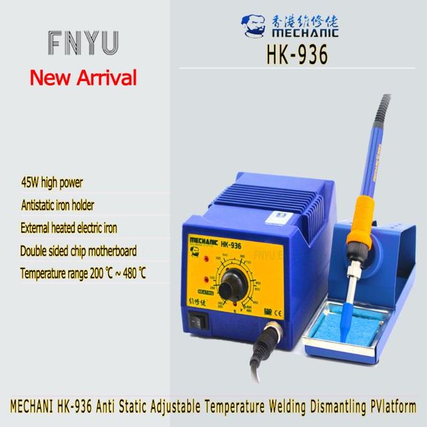 power tool sets soldering stations mechanic hk-936 lead solder table anti static 45w adjustable temperature desoldering smt repair
power tool sets soldering stations mechanic hk-936 lead solder table anti static 45w adjustable temperature desoldering smt repair