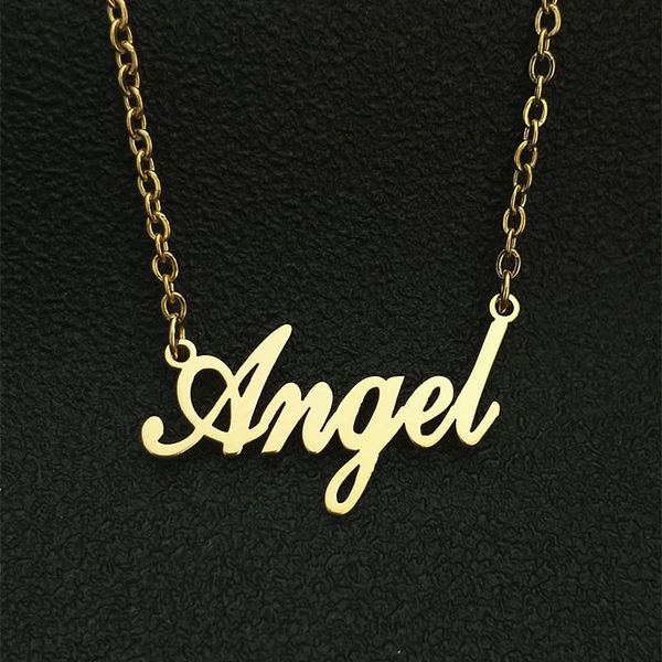 pendant necklaces 10pcs wholesale angel choker letter necklace for women mother's day gift vintage jewelry gold ketting collier femme, Silver
pendant necklaces 10pcs wholesale angel choker letter necklace for women mother's day gift vintage jewelry gold ketting collier femme, Silver