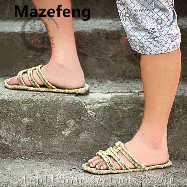 slippers 2021 handmade chinese sandals summer home shoes couple ms. men's straw 36-46 43wt, Black
slippers 2021 handmade chinese sandals summer home shoes couple ms. men's straw 36-46 43wt, Black