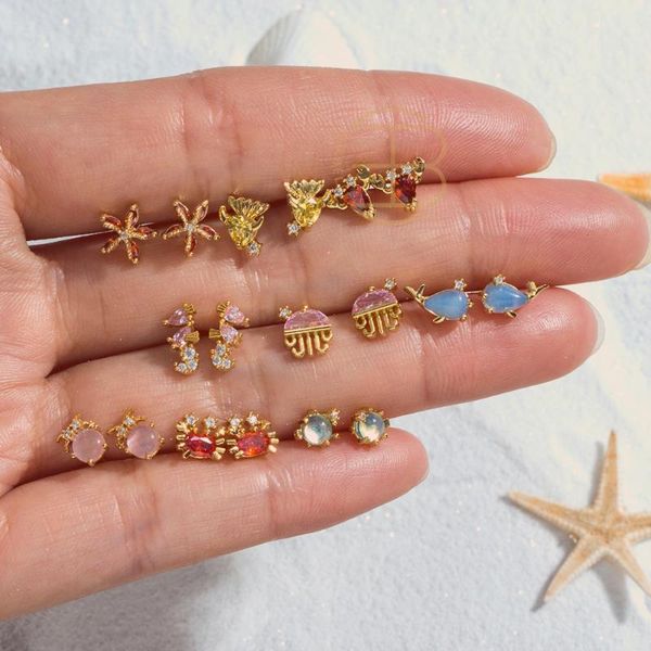 stud 2021 summer cute marine organism seahorse dolphin starfish ocs earring for women girls lovely ocean animal cz studs, Golden;silver
stud 2021 summer cute marine organism seahorse dolphin starfish ocs earring for women girls lovely ocean animal cz studs, Golden;silver