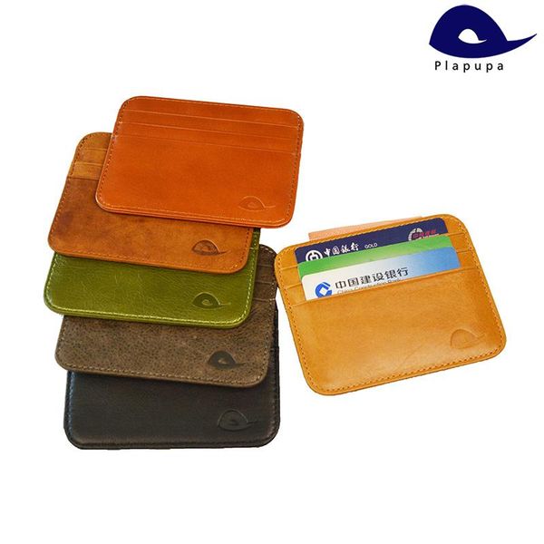 card holders plapupa 100% cow leather plus size vintage case horizontal glossy credit round corner genuine holder, Brown;gray
card holders plapupa 100% cow leather plus size vintage case horizontal glossy credit round corner genuine holder, Brown;gray