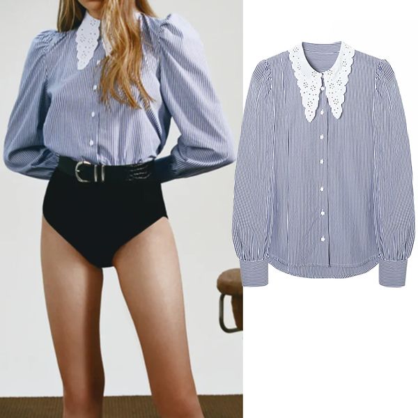 women's blouses & shirts new fashion stripe round neck shirt women turn-down collar chiffon blouse shirt casual bvn5, White
women's blouses & shirts new fashion stripe round neck shirt women turn-down collar chiffon blouse shirt casual bvn5, White