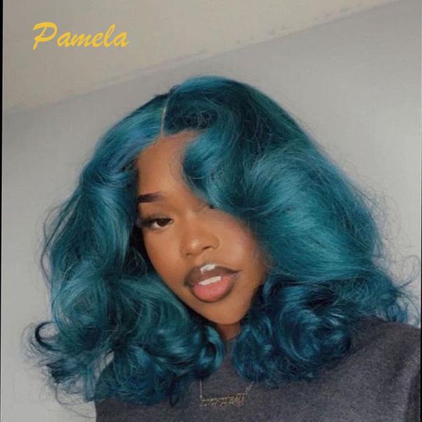 lace wigs dark blue colored 13x4 front wig for black women loose deep wave high density short bob brazilian human hair, Black;brown
lace wigs dark blue colored 13x4 front wig for black women loose deep wave high density short bob brazilian human hair, Black;brown