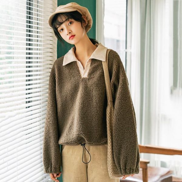 women's hoodies & sweatshirts solid casual female winter korean v-neck pullover loose women long sleeve cute, Black
women's hoodies & sweatshirts solid casual female winter korean v-neck pullover loose women long sleeve cute, Black